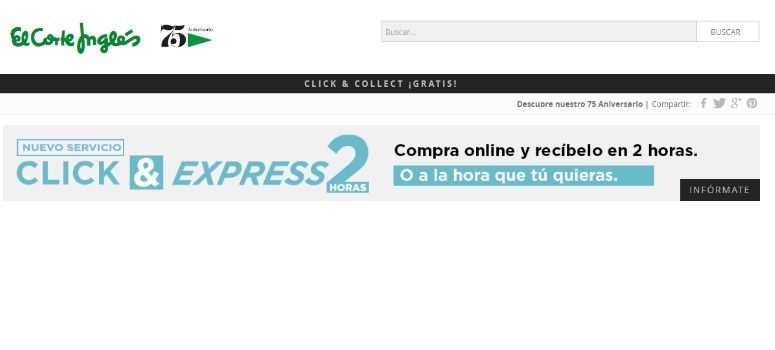 El Corte Inglés ya entrega en el día y a la hora elegida