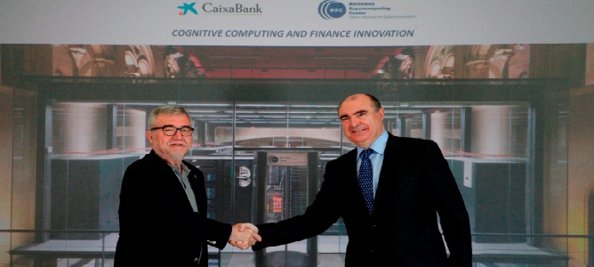 CaixaBank investigará la aplicación de la computación cognitiva a la innovación financiera