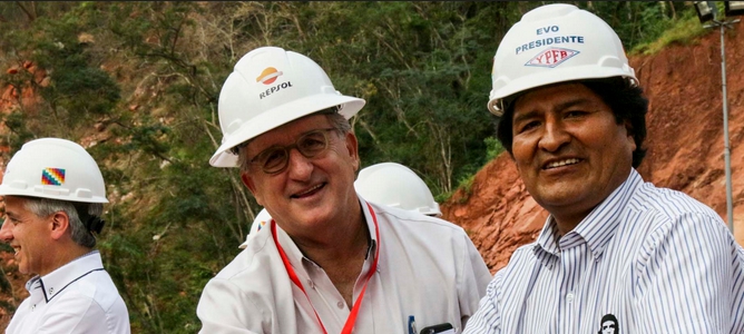 Repsol, también con Evo Morales