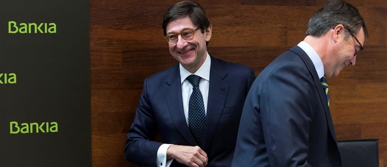 Bankia reparte 302 millones a sus accionistas; 194 al Estado