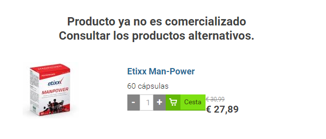 Sanidad retira las cápsulas Man Power por ser un estimulante sexual