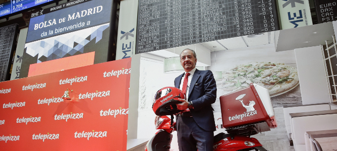Telepizza vuelve a la Bolsa a 7,75 euros