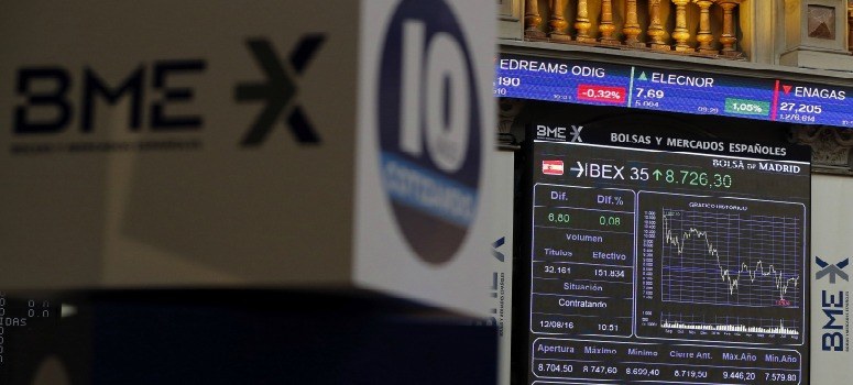 El IBEX se consolida en los 8.700