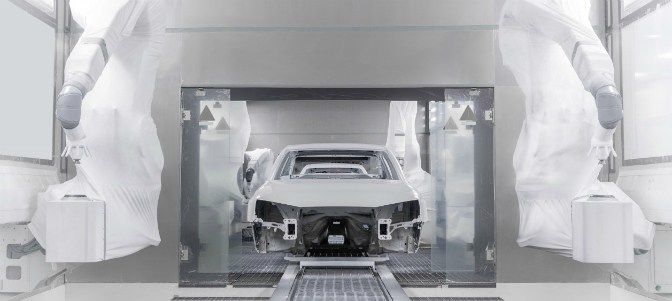 Audi aplica la alta tecnología para pintar sus coches