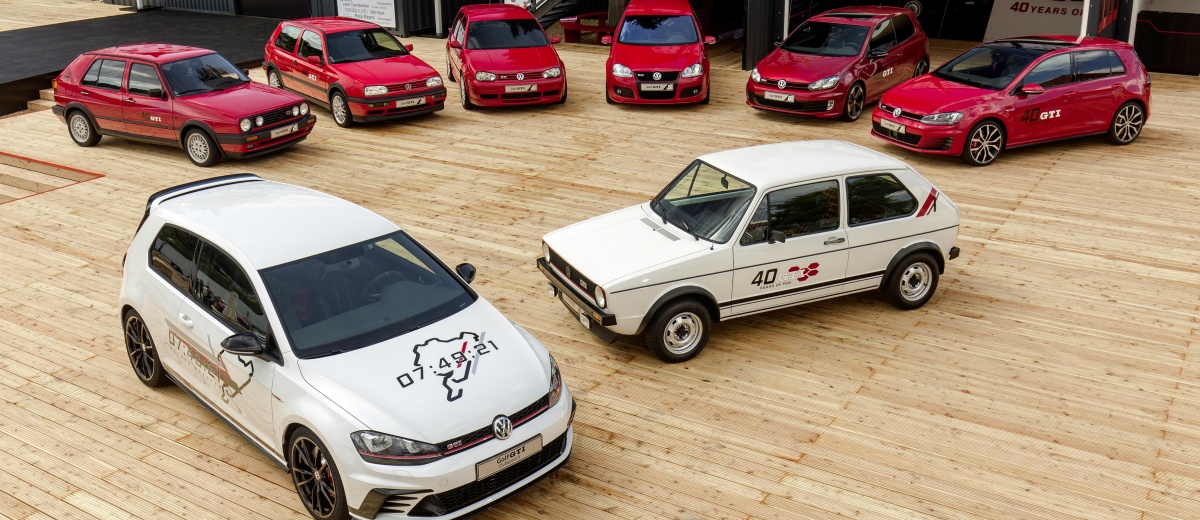 Fiesta en el Jarama para celebrar los 40 años del Golf GTI