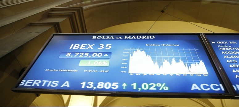 El IBEX 35 recupera los 8.700 puntos impulsado por Inditex