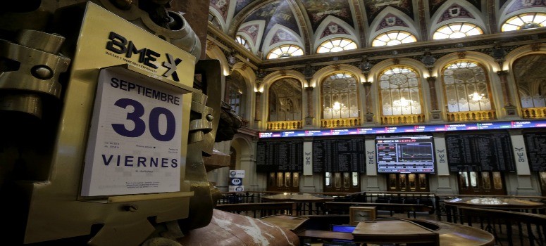 El IBEX 35 duda de la banca europea