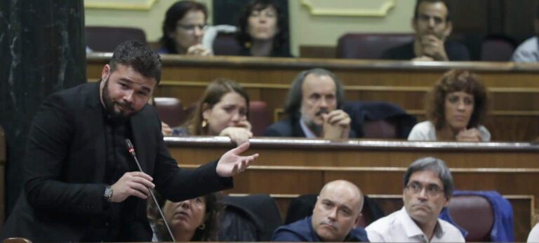 El portavoz adjunto de ERC en el Congreso, Gabriel Rufián.