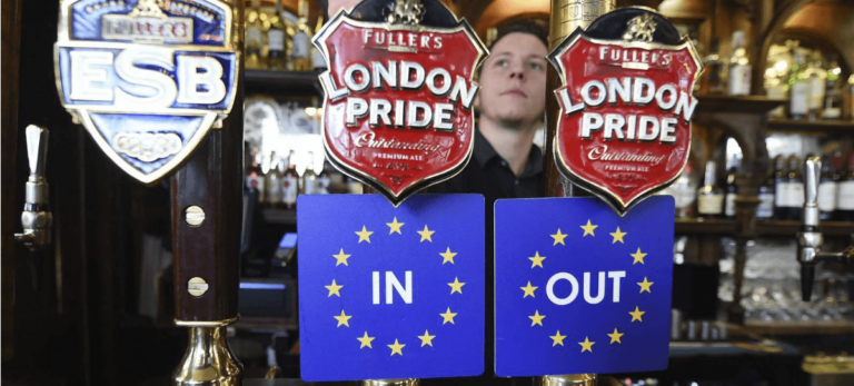 Brexit sí o Brexit no en un bar