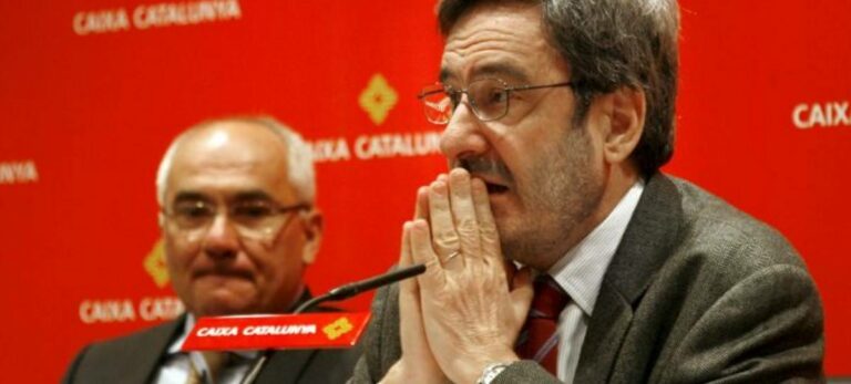 Narcís Serra y Adolf Todó, máximos responsables de Catalunya Caixa