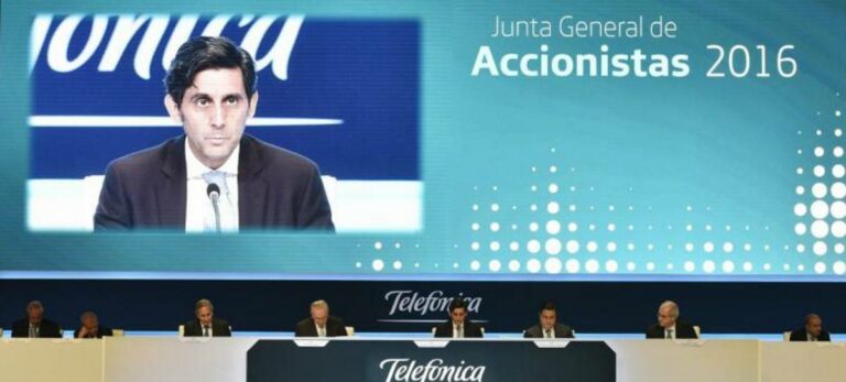 Telefónica en junta de accionistas