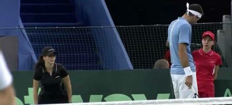 Vídeo: el terno gesto de Del Potro con una recogepelotas