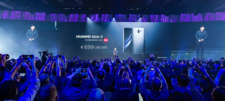 El gigante tecnológico chino Huawei presentó hoy su nuevo buque insignia, el Mate 9.