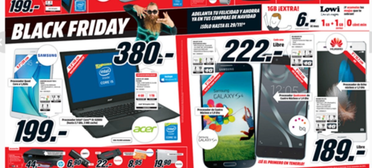 La OCU denuncia a Media Markt por saltarse la ley en el Black Friday