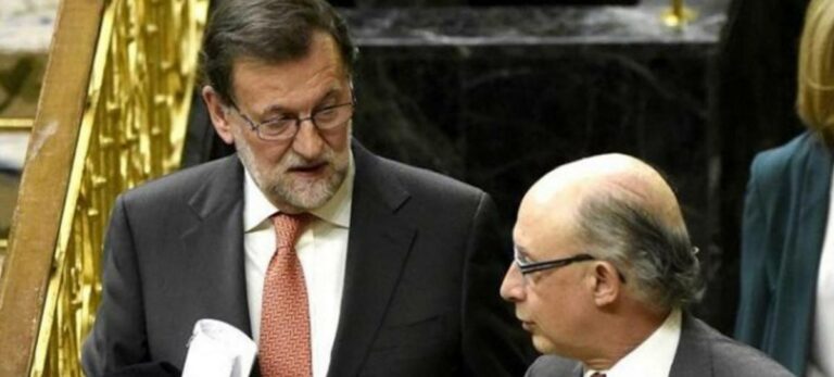Cristóbal Montoro y Mariano Rajoy