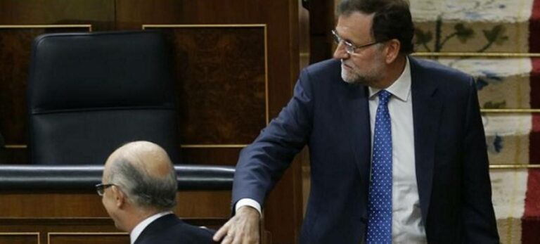 Cristóbal Montoro y Mariano Rajoy