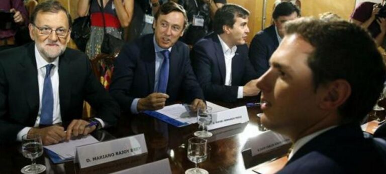 Albert Rivera y Mariano Rajoy