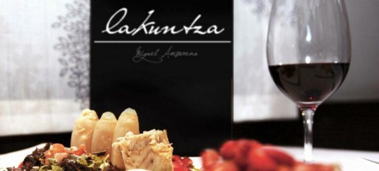 Comida en el restaurante Lakuntza