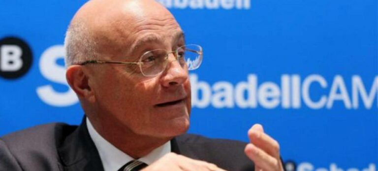 El presidente de Banco Sabadell, Josep Oliu