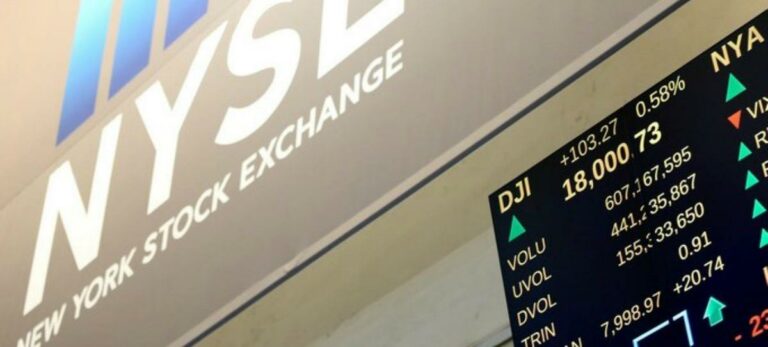 El Dow Jones en la bolsa de Nueva York