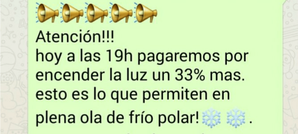 Llamada a las redes sociales para el apagón de las siete de la tarde