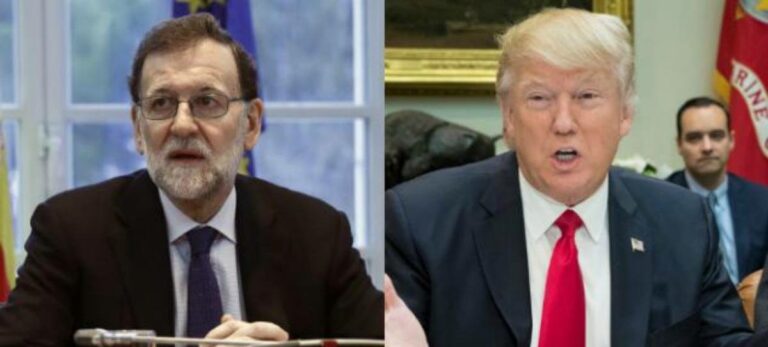 Mariano Rajoy y Donald Trump