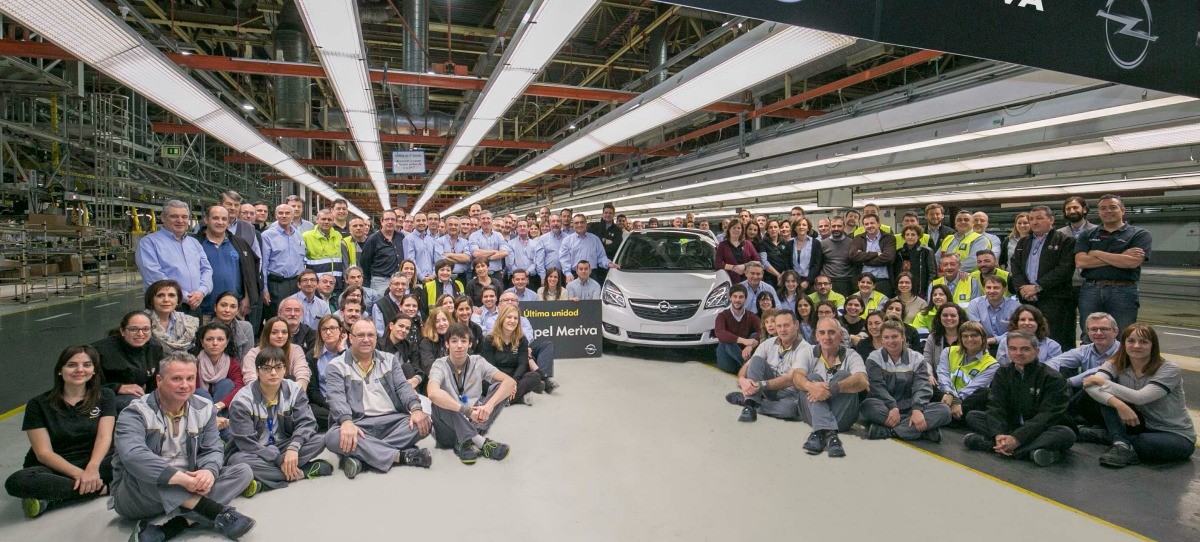 Figueruelas dice adiós al Opel Meriva tras más de 1,5 millones de unidades fabricadas