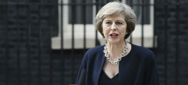 La primera ministra de Reino Unido, Theresa May