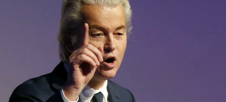 El candidato del ultraderechista Partido por la Libertad, Geert Wilders
