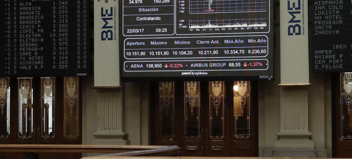 El IBEX 35 amenaza el 10.700, lastrado por las cuentas de BBVA