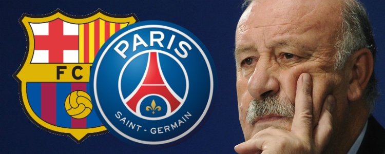 Vicente del Bosque disfrutó de lo lindo en el Barça 6-1 PSG