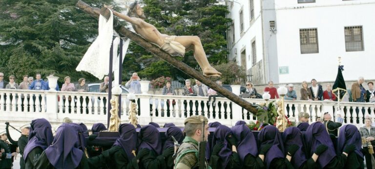Procesión del Ecce Homo de la cofradía de la Soledad de la Semana Santa de Ferrol