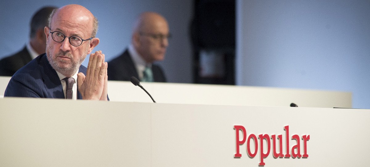 Saracho justifica la ruina de miles de accionistas y bonistas del Banco Popular por la ‘Ley de Murphy’