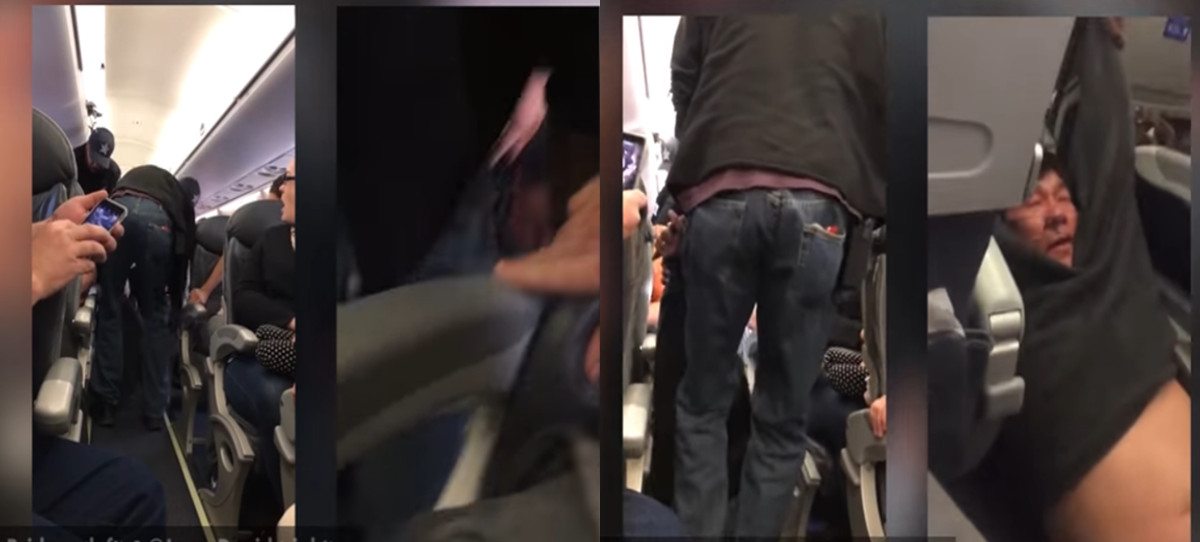 Empleados de United Airlines expulsan con violencia a un pasajero por overbooking