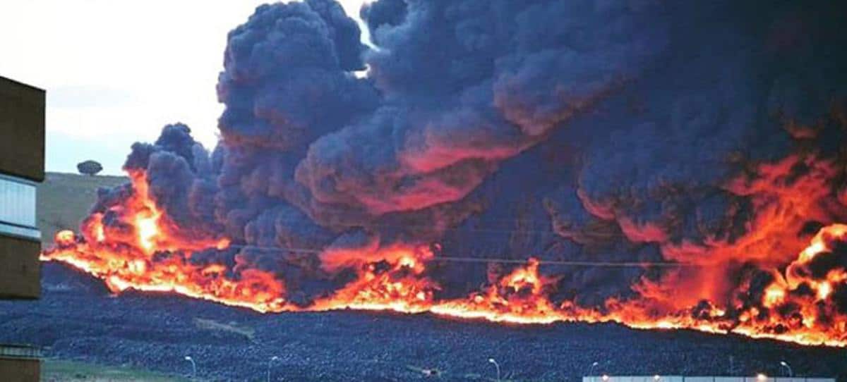 Detenido un empresario por el incendio del cementerio de neumáticos de Seseña