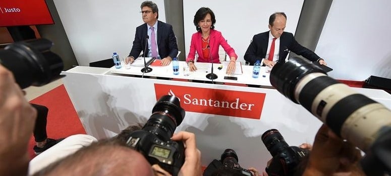 El Ibex 35 premia al Santander que prevé ganar este año más de 7.000 millones con el Popular