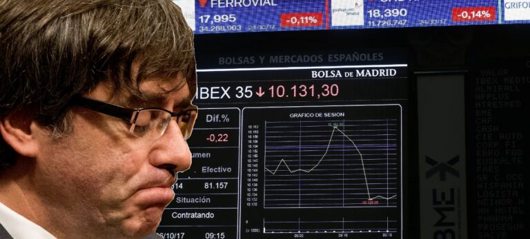 Puigdemont ha puesto las caídas en el IBEX 35