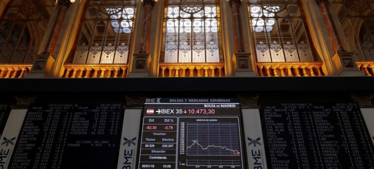 El IBEX 35 en la Bolsa de Madrid