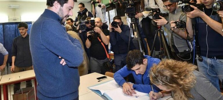 Recuento de votos en Italia