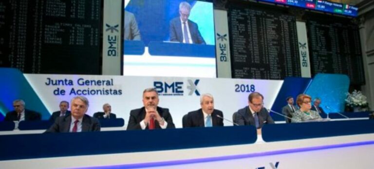 La cúpula de BME en la Junta de Accionistas