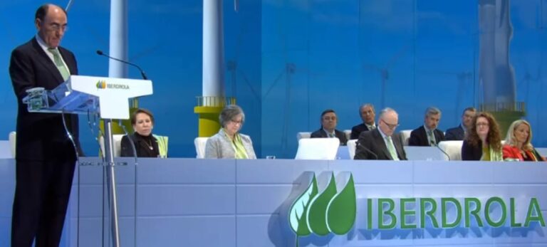 Ignacio Sánchez Galán, presidente de Iberdrola, en la Junta de Accionistas de 2018