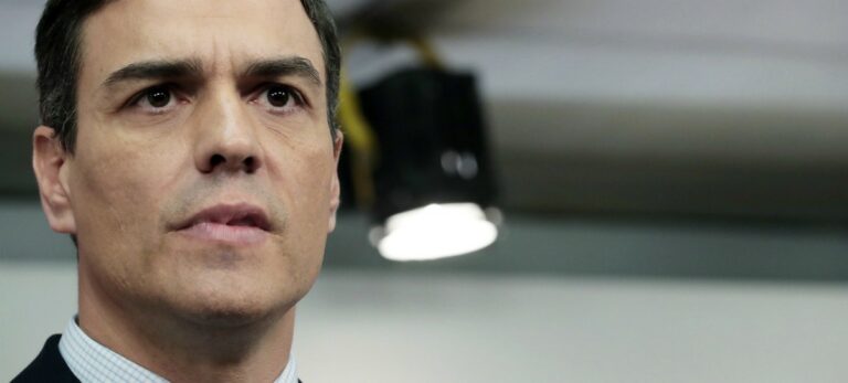 El presidente del Gobierno, Pedro Sánchez