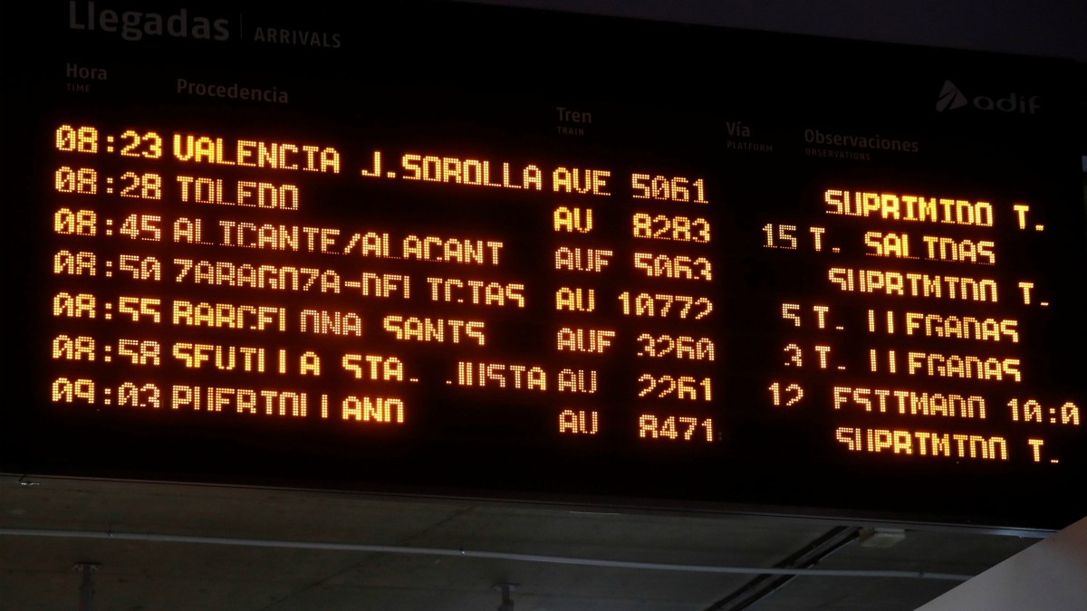 Renfe y Adif aseguran que la huelga ha tenido escaso seguimiento pese a la cancelación de 271 trenes