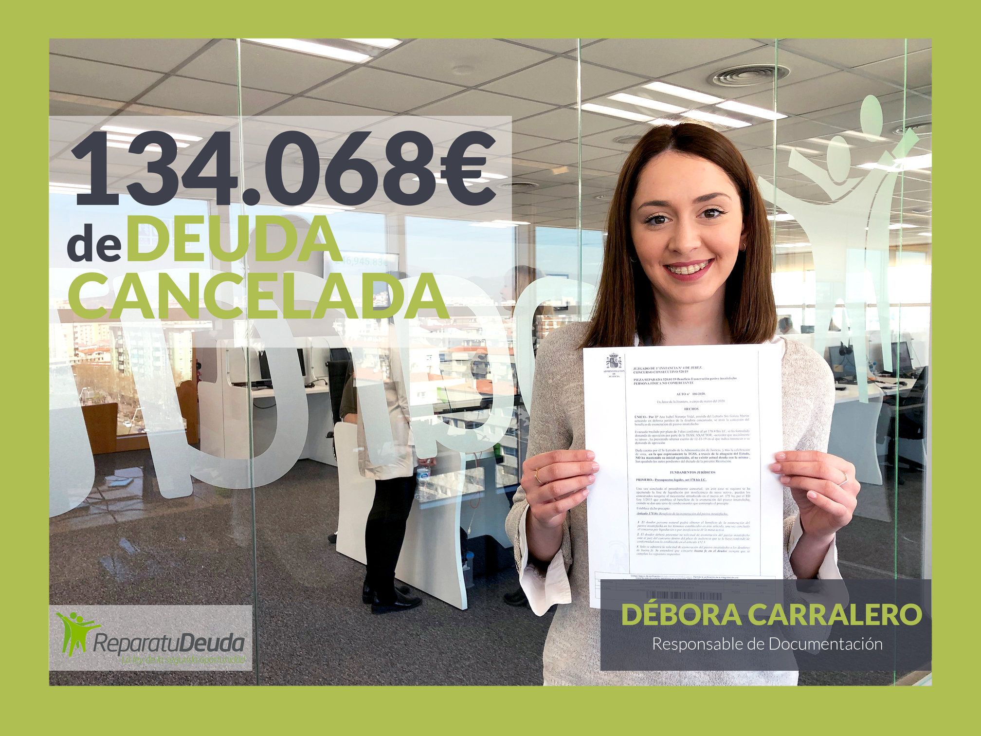 Repara tu Deuda consigue la primera cancelación de deuda en Bilbao con la Ley de Segunda Oportunidad