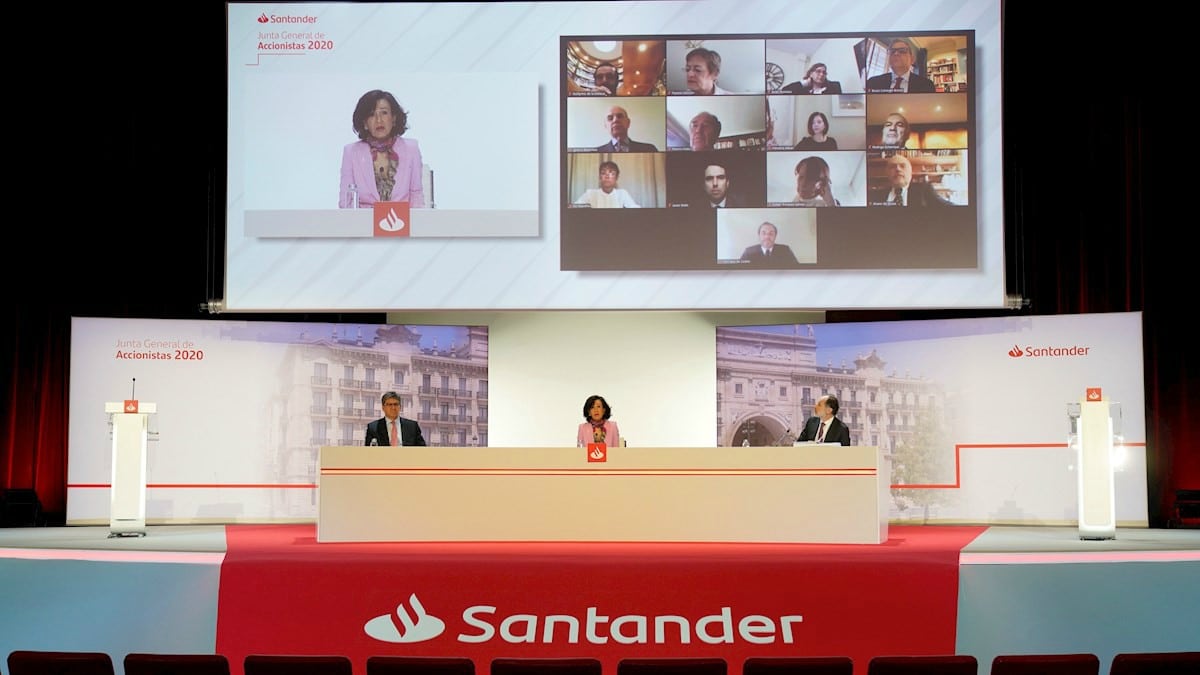 El Banco Santander revisará sus objetivos cuando se estabilice la crisis del COVID-19