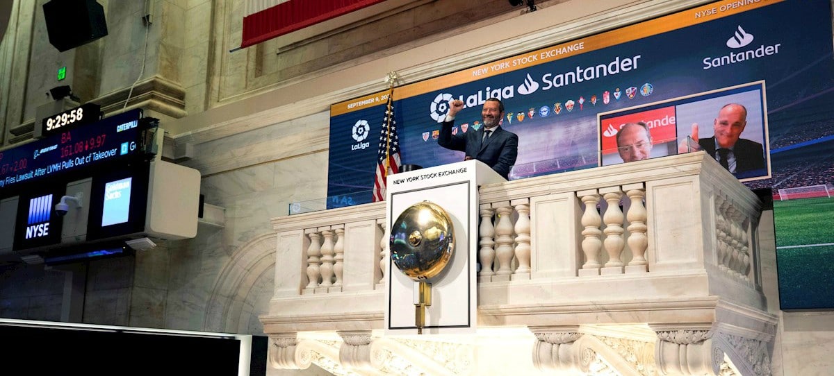 LaLiga Santander toca la campana en Wall Street