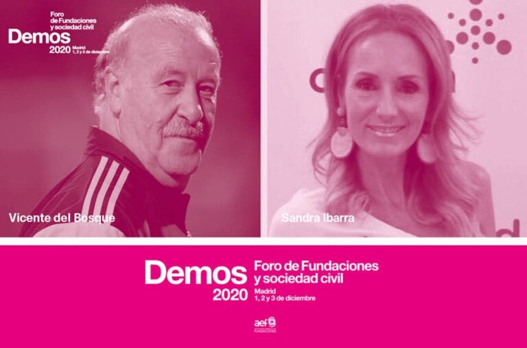 Vicente del Bosque y Sandra Ibarra, juntos por las fundaciones