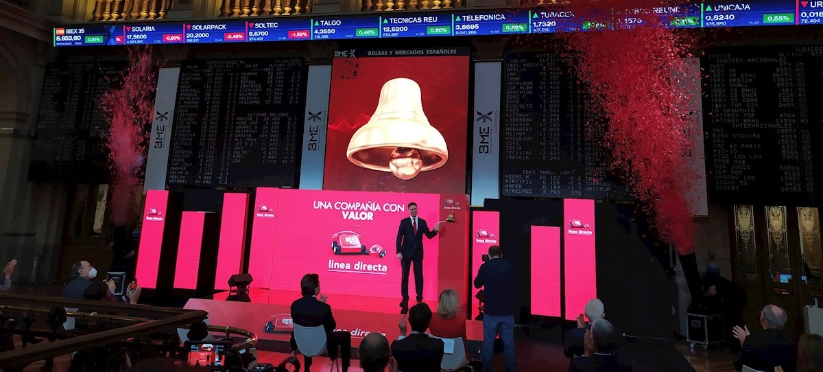 Éxito de Línea Directa en Bolsa: sube el 23%, se revaloriza en 330 millones y marca la cuarta mejor salida al mercado