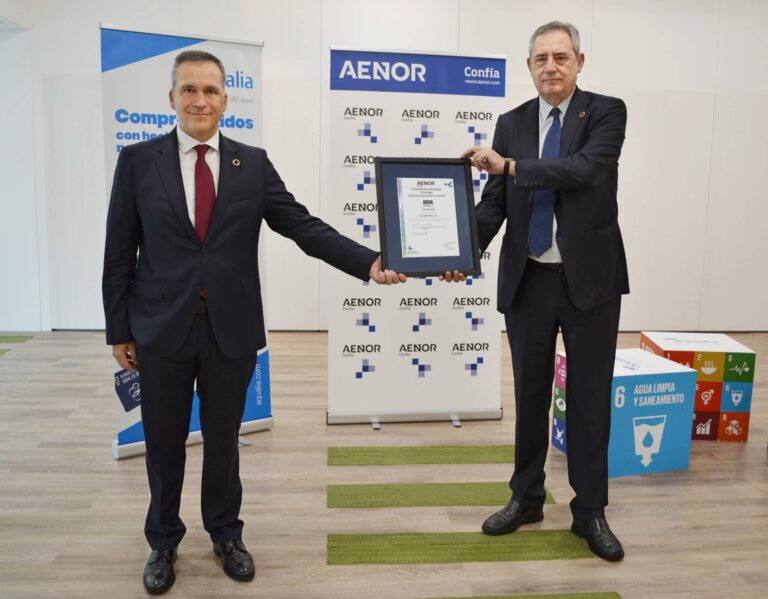 Aqualia se convierte en el primer operador del ciclo integral del agua que acredita su contribución a los ODS