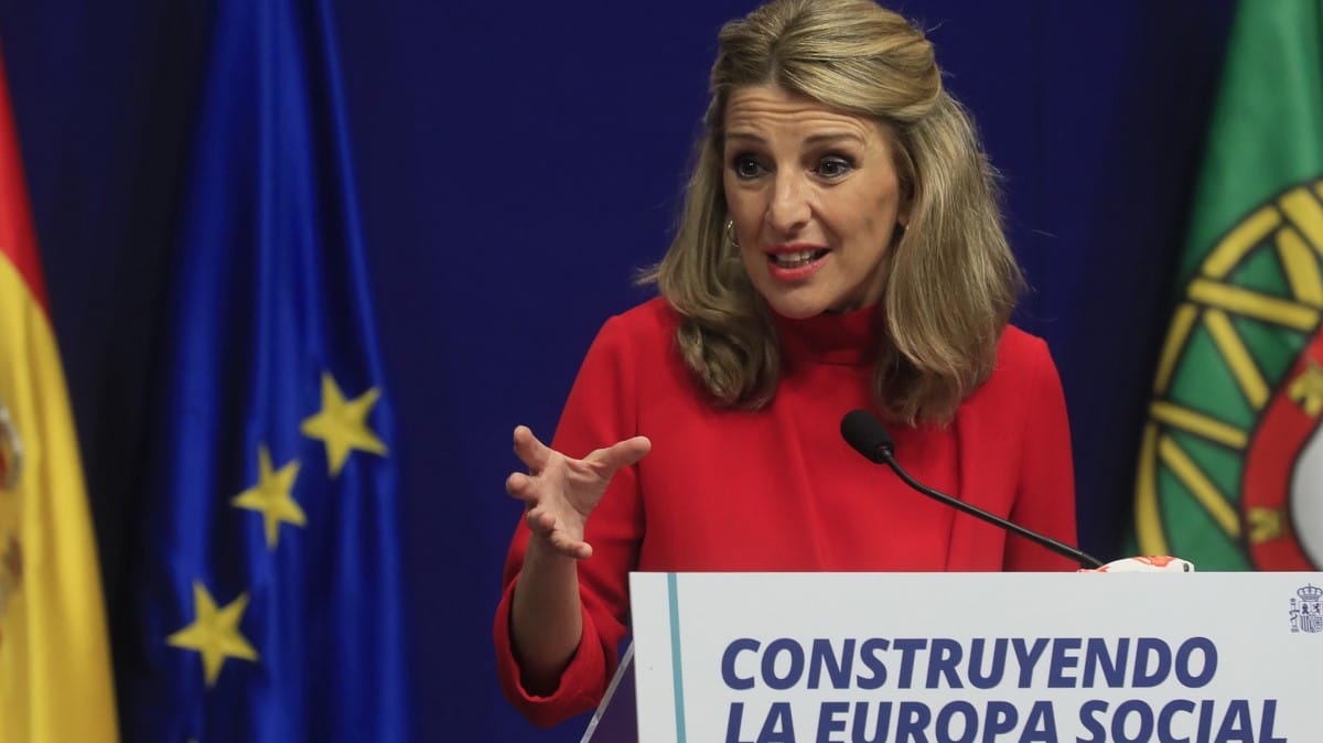 Yolanda Díaz pide que los inversores extranjeros no tengan derechos en Telefónica